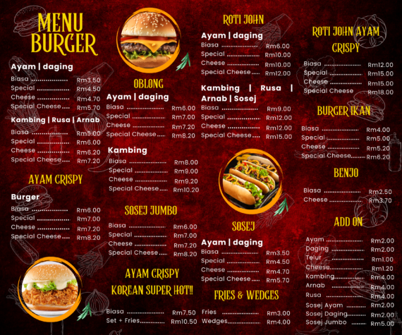 Menu Burger | Roti John | Oblong - Image 4