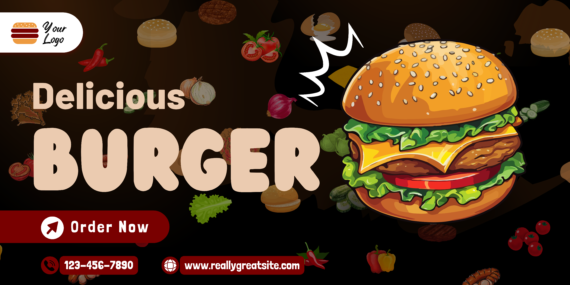 Print Sticker Stall Burger  Harga Kilang Rm3.50 Sekaki - Image 3