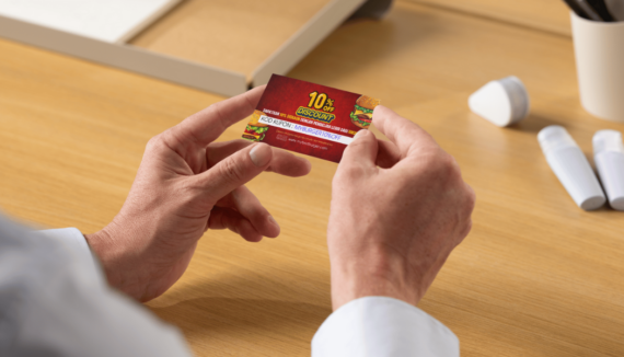 Business Card & Loyalty Card (Red and Yellow Modern Burger Business Card ) - Image 4