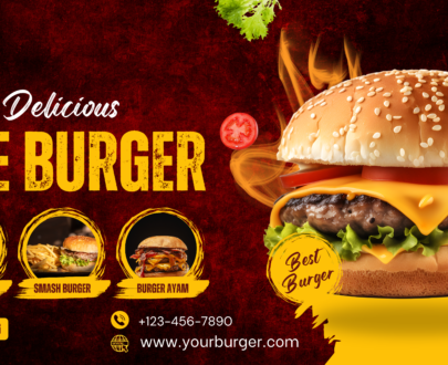 Print Sticker Stall Burger Super Delicious  Harga Kilang Rm3.50 Sekaki